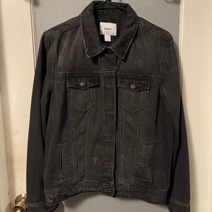 OLD NAVY BLACK JEAN JACKET LARGE